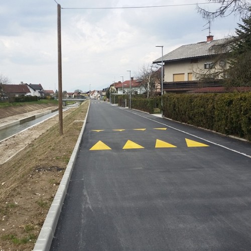 Drainage in the area north of Menges and under Grobeljsko road built